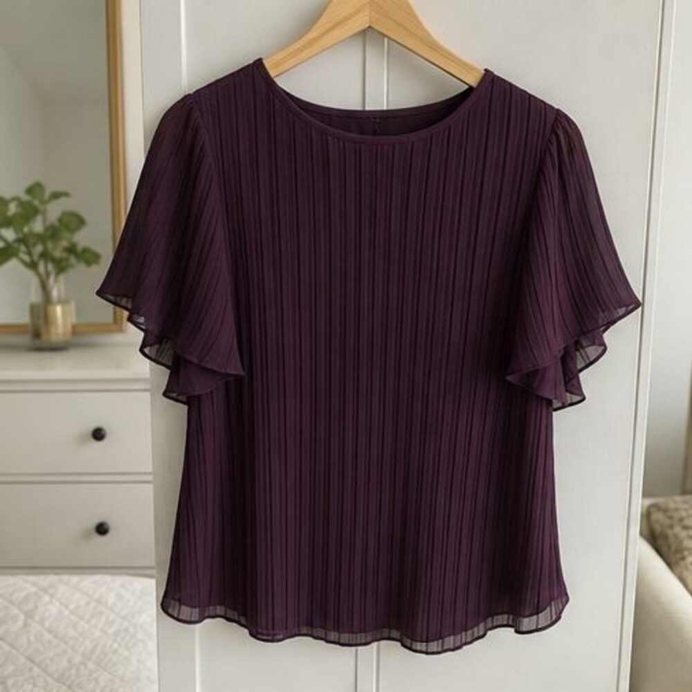 Lilac Lace Trim Top